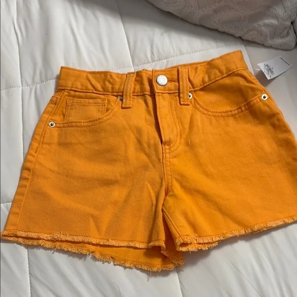 Old Navy Bright Orange Jean Shorts - Picture 1 of 5